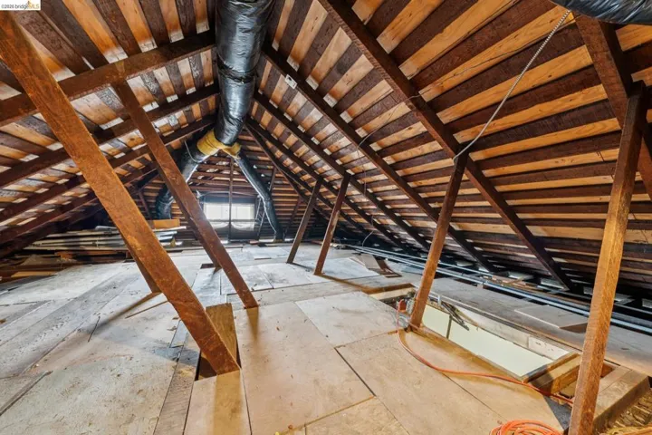 Large attic for storage and possible future expansion.