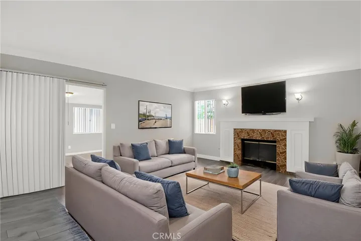 Family Room Virtually staged