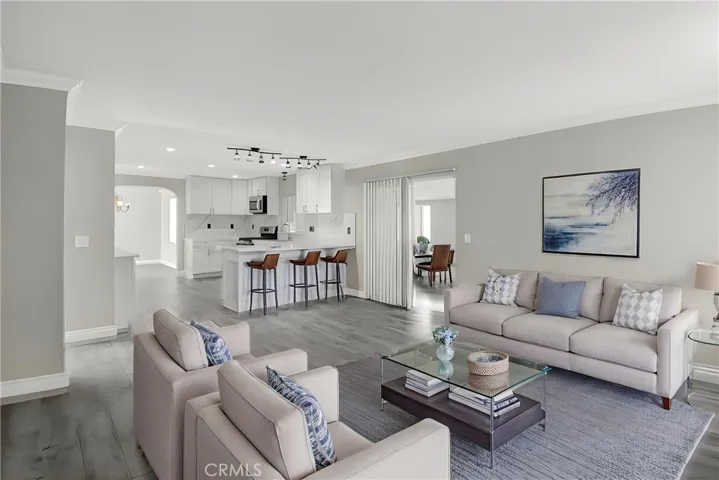 Family Room Virtually staged