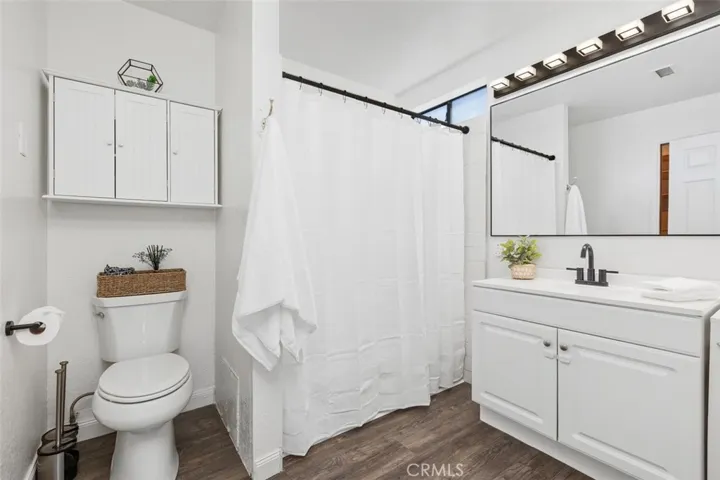 So Cute!  Walk in closet to the left, behind the door.