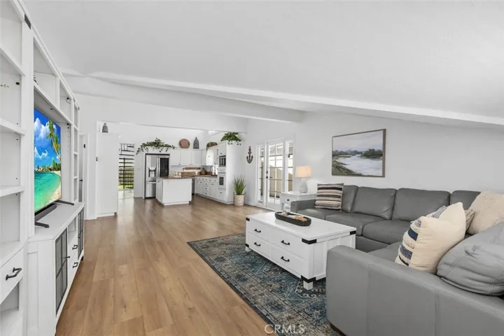 The vinyl plank flooring looks amazing and is easy to care for.