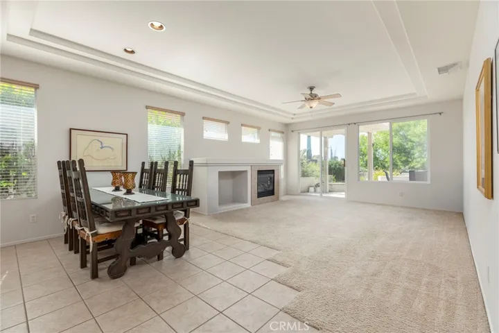 Living and dining area