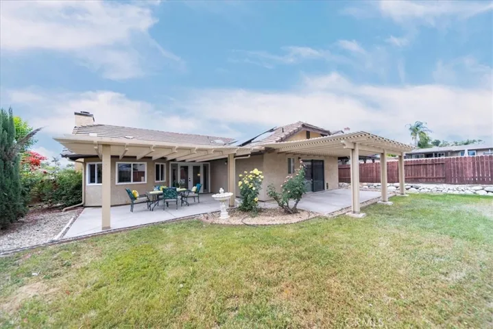 Large flat backyard