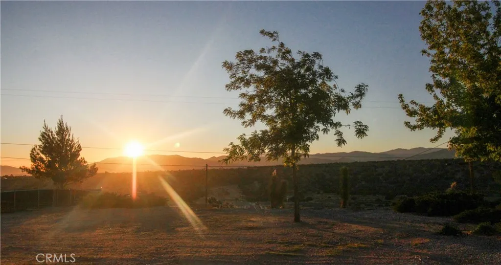 Stunning sunrise view from the dining room window