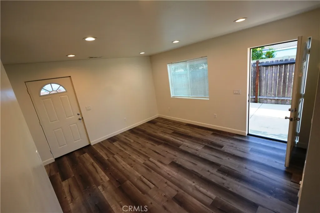 Notice the LED lights, laminate flooring and spacious living room area Notice the LED lights, laminate flooring and spacious living room area