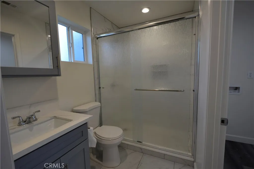 Recessed lights, window and shower doors