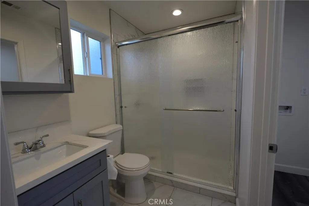 Recessed lights, window and shower doors Recessed lights, window and shower doors