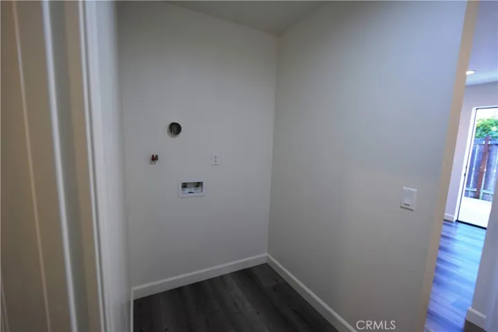 Best feature!! Inside laundry hook-ups for FULL SIZES stackable units!