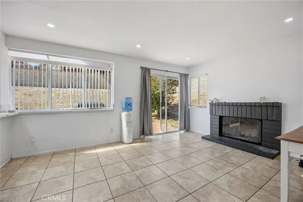 Family Room Connected to the Kitchen Area