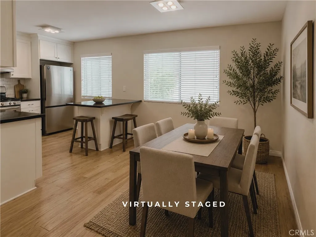 Virtually Staged Dining Room