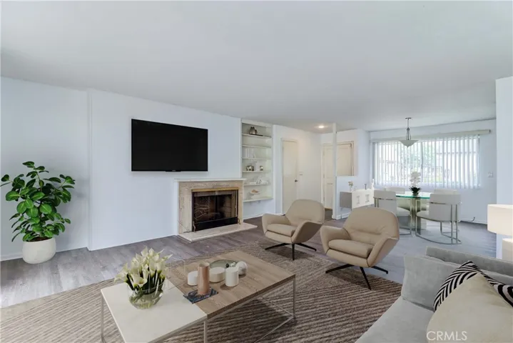 Virtually Staged-Living/dining area