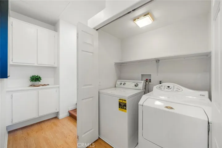 Upstairs Laundry Closet and Linen Storage Cabinets