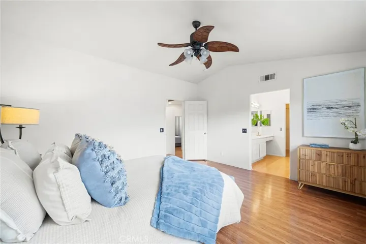 Primary Suite has Cathedral Ceiling, Huge Walk-In Closet, and Spa-Inspired Bathroom