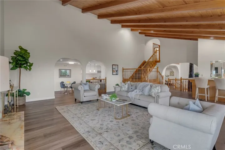 Family Room Opens to Kitchen & Casual Dining Area