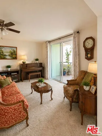 Living Room with Balcony View