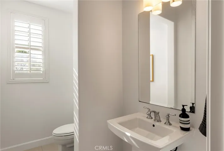 Downstairs powder room