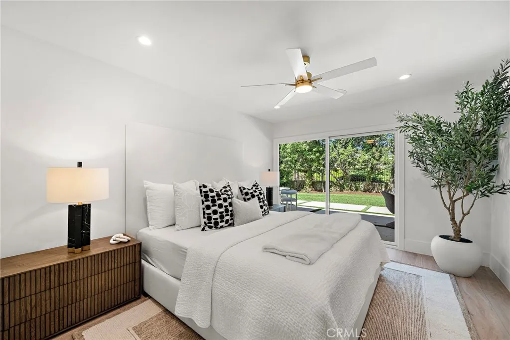 Primary suite with backyard access