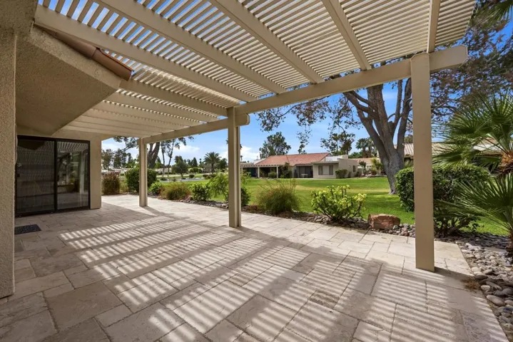 Rear patio