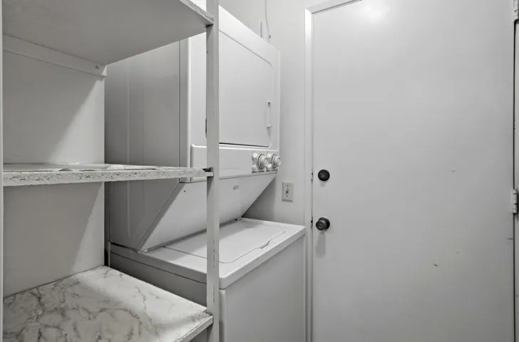Laundry in guest closet