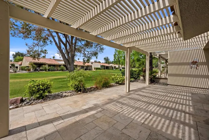 Rear patio
