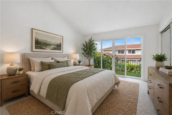 Master bedroom virtually staged
