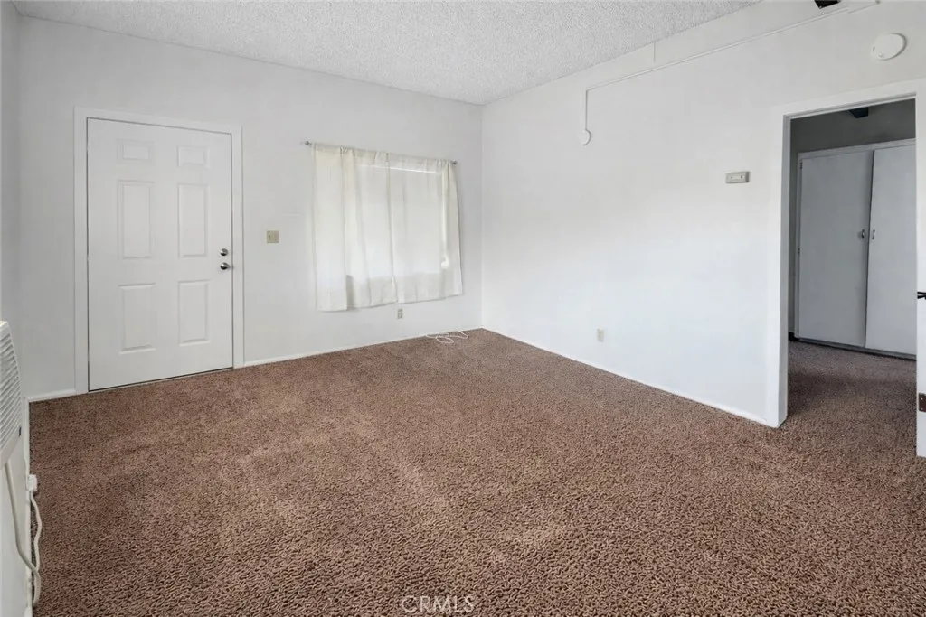Unit B prior to occupancy living room
