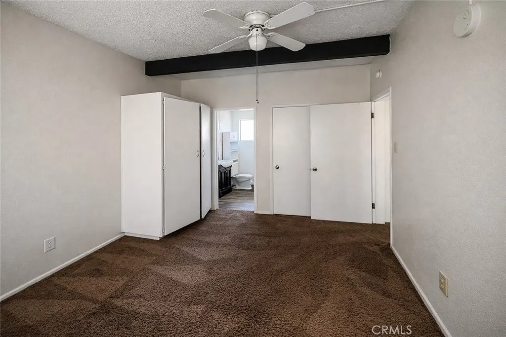 Unit B prior to occupancy bedroom