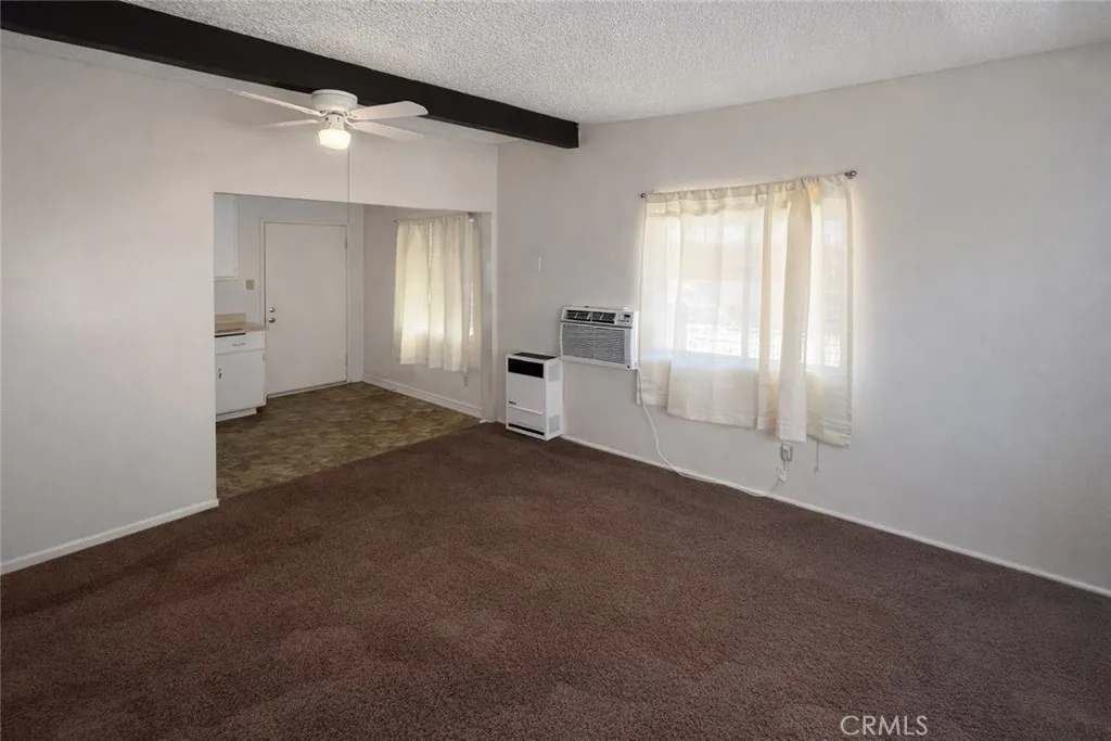 Unit B prior to occupancy living room