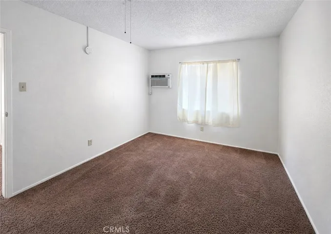 Unit B prior to occupancy bedroom