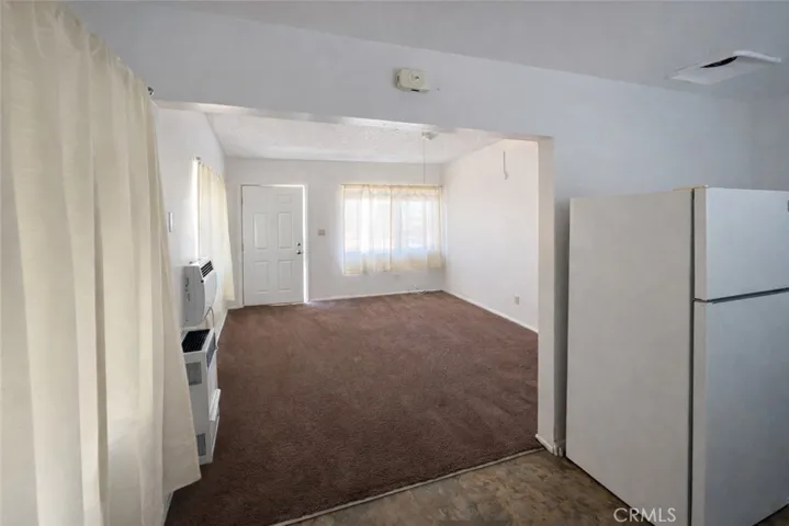 Unit B prior to occupancy living room