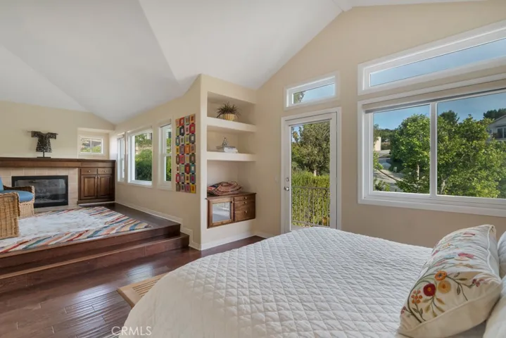 Primary bedroom with sitting area