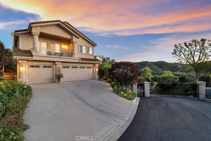 Front with sunset