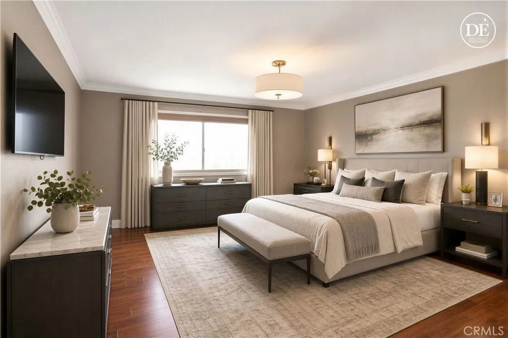 Virtually staged and painted-primary suite