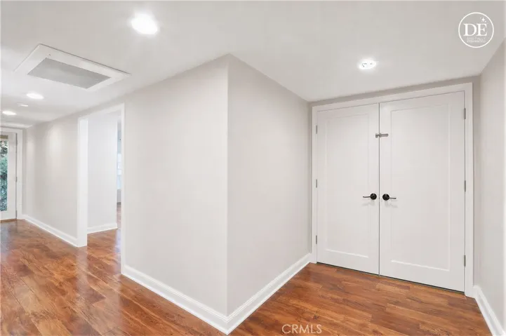 Virtually staged and painted-double door entry