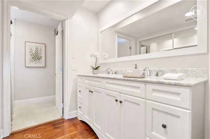 Virtually staged and painted-updated primary bath