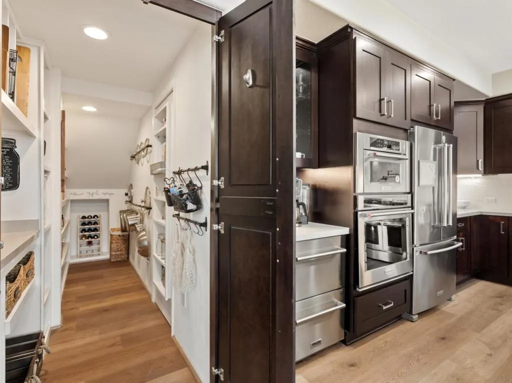 SECRET PANTRY HAS SECRET DOOR TO DINING ROOM