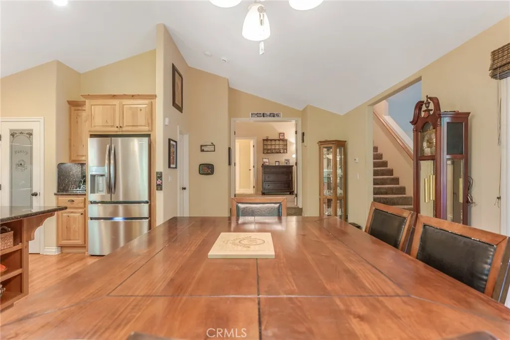 View from dining to primary suite entry.