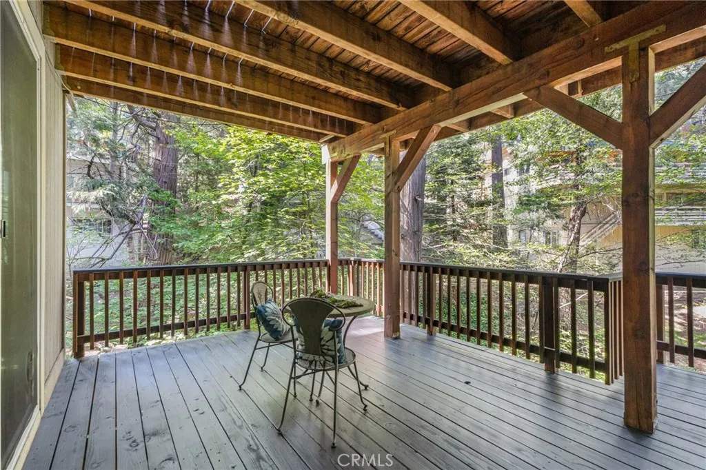 Deck area off of family room.