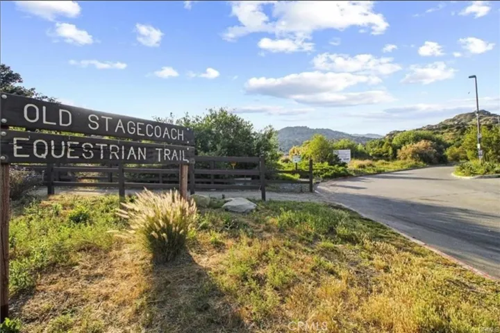 Old Equestrian Trail outside of the community.