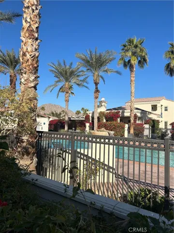 Overlooking the pool and spa area