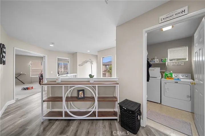 View of laundry room upstairs
