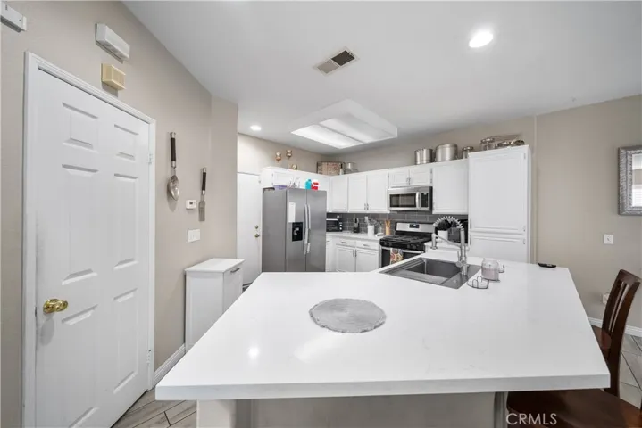 Closer look at kitchen