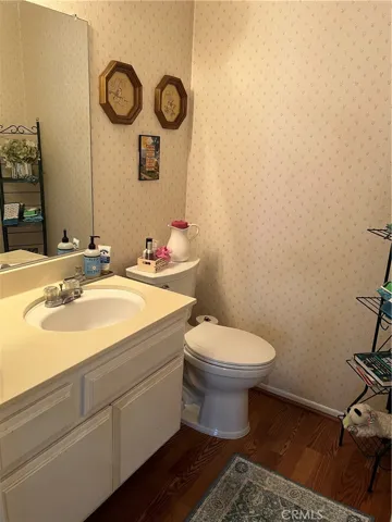 convenient 1/2 bath downstairs