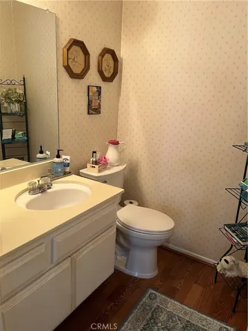 convenient 1/2 bath downstairs