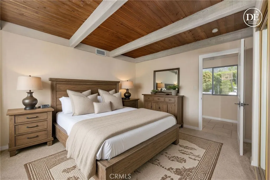 Bedroom #3 - Downstairs - Digitally Enhanced - Virtually Staged