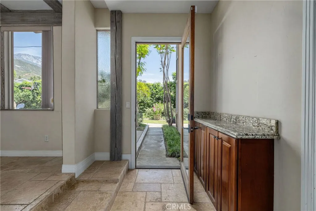 Hallway with French Door