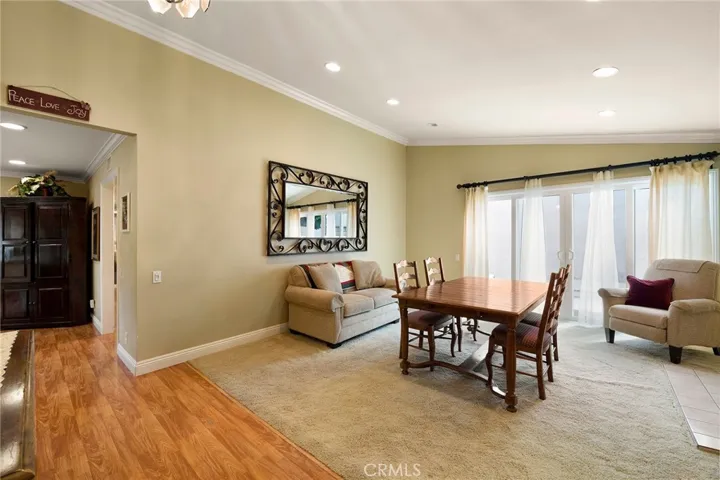 Vaulted ceilings enhance the natural light.