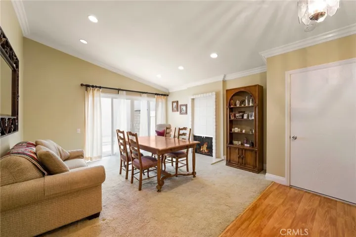 Warm and cozy fireplace for dinners by the fire.