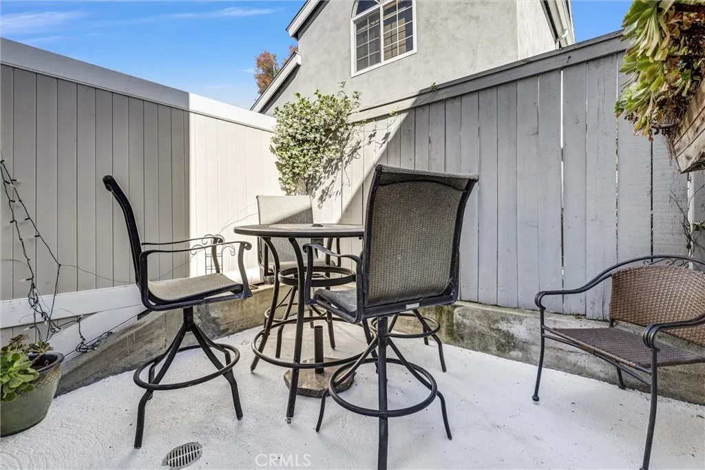Patio Corner area for outdoor meals and recreation