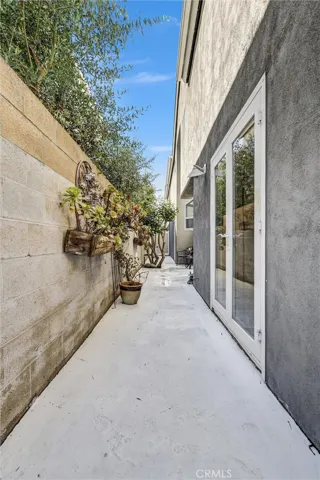 Back Patio View past the Dining Room and Kitchen Double Door access to the house
